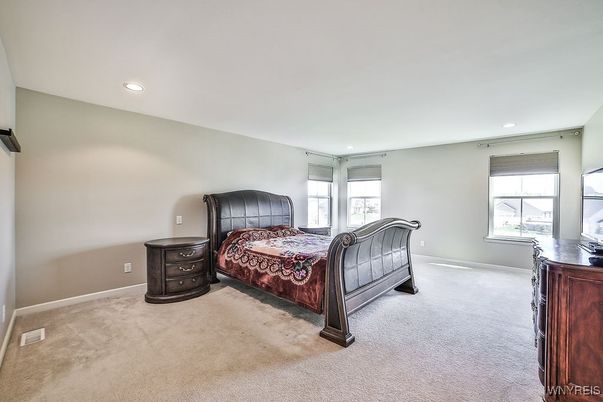 Bedroom, Interior, Recessed Lighting