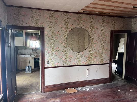 Empty room, Interior, Washer