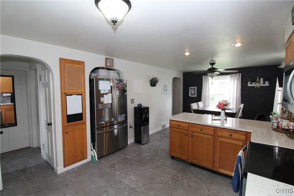 Dining room, Interior, Kitchen, Recessed Lighting