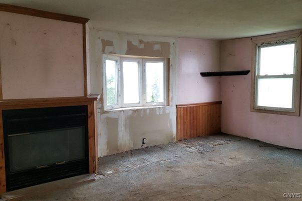 Empty room, Fireplace, Interior