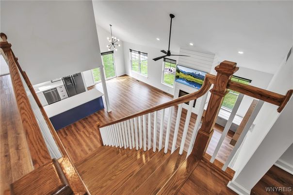 Chandelier, Interior, Recessed Lighting, Wood Texture Flooring