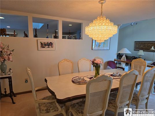 Chandelier, Dining room, Interior, Recessed Lighting