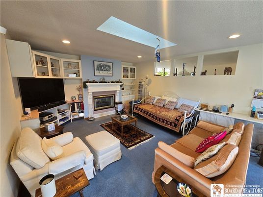 Fireplace, Interior, Living room, Recessed Lighting