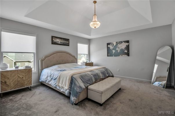 Bedroom, Interior, Pendant Lights