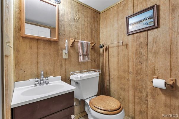 Bathroom, Interior, Wooden Walls