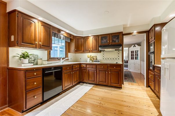 Interior, Kitchen, Wood Texture Flooring