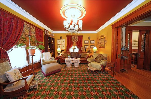 Chandelier, Interior, Living room, Wood Texture Flooring