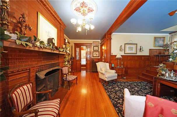 Fireplace, Interior, Wood Texture Flooring