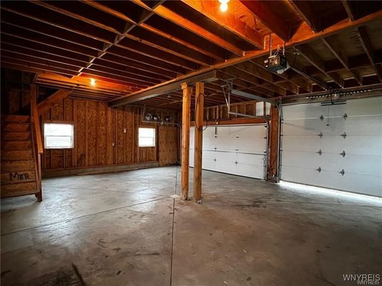 Garage, Interior, Wooden Beams, Wooden Ceilings, Wooden Walls