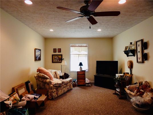 Interior, Living room, Recessed Lighting