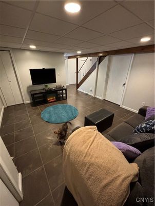 Interior, Living room, Recessed Lighting