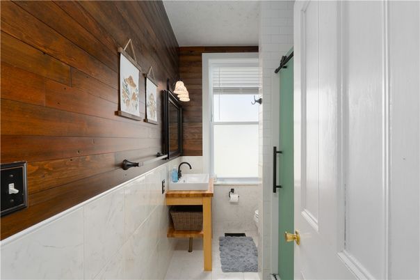 Bathroom, Interior, Wooden Walls