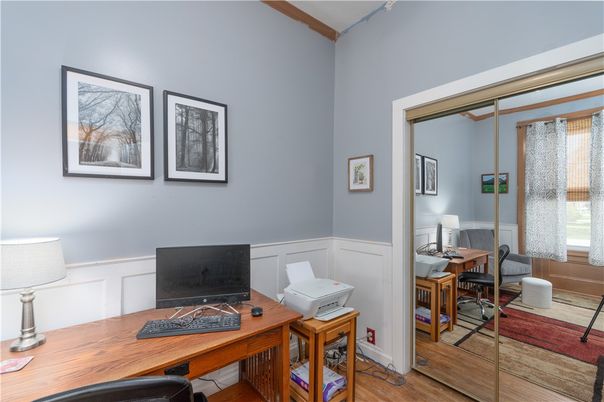 Home Office, Interior, Wood Texture Flooring