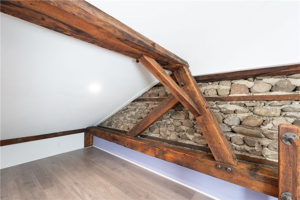 Interior, Stone Walls, Wood Texture Flooring
