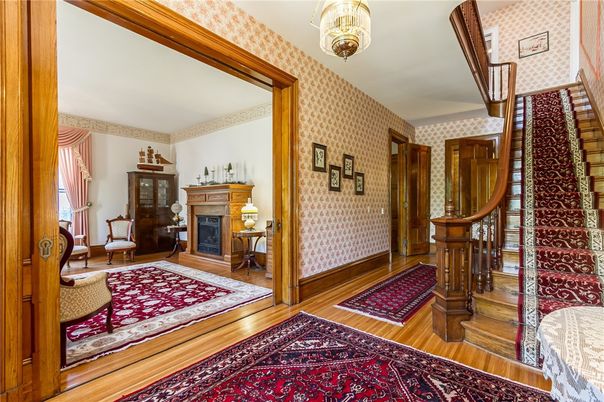 Fireplace, Interior, Wood Texture Flooring