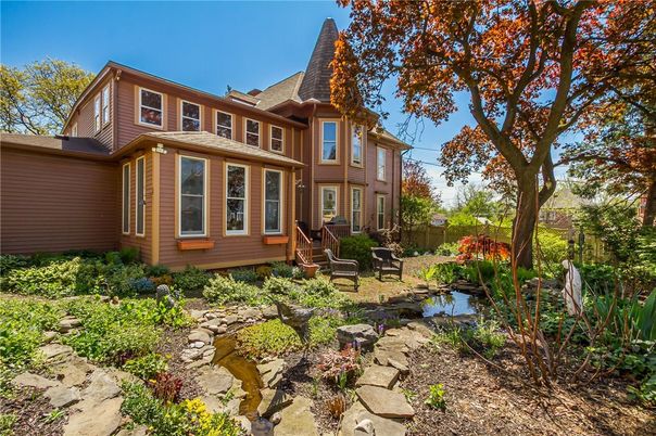 Backyard, Exterior, Facade, Queen Anne Victorian