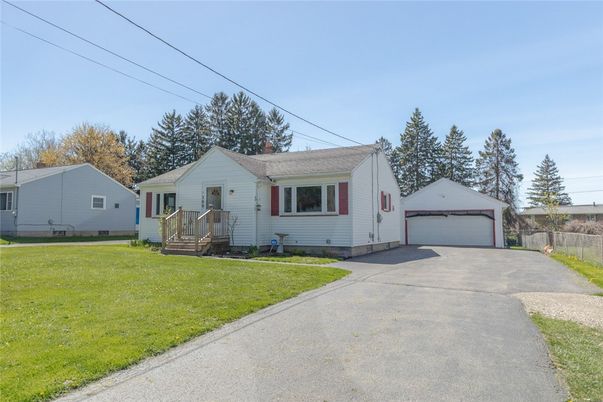 Attached, Backyard, Detached Garage, Exterior, Facade, Cape Cod