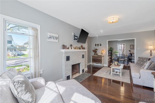 Fireplace, Interior, Living room, Wood Texture Flooring