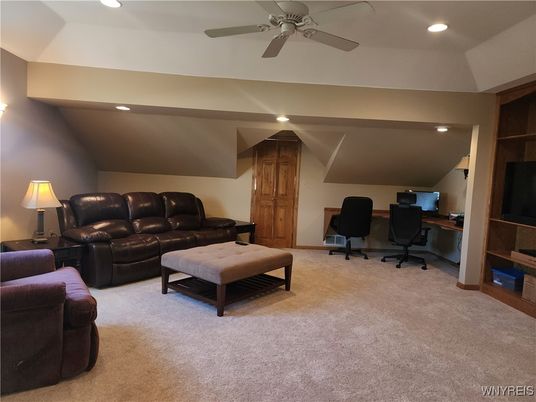Home Office, Interior, Living room, Recessed Lighting