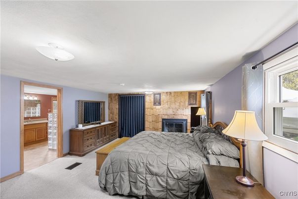 Bedroom, Fireplace, Interior, Stone Walls