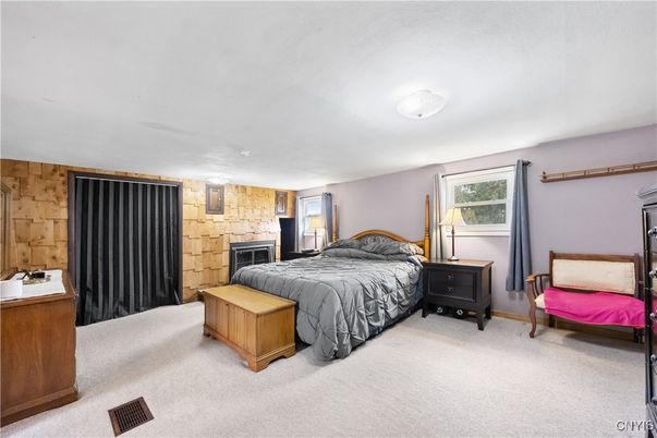 Bedroom, Fireplace, Interior, Stone Walls