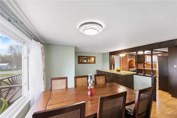 Dining room, Interior, Wood Texture Flooring