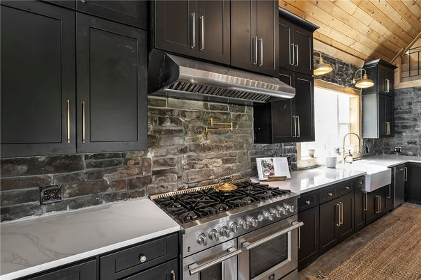 Interior, Kitchen, Pendant Lights, Stainless Steel Appliances