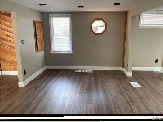 Empty room, Interior, Wood Texture Flooring, Wooden Walls