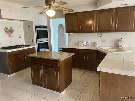 Interior, Kitchen, Tile Countertops