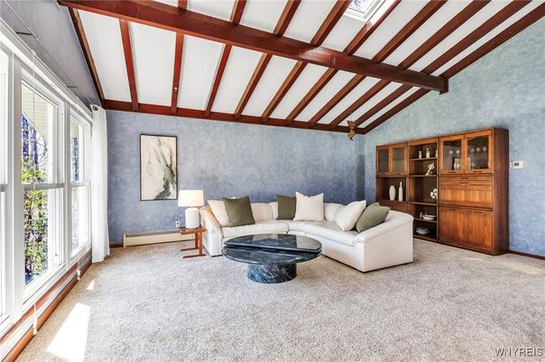 Interior, Living room, Wooden Beams