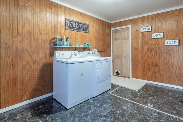 Interior, Washer, Wooden Walls