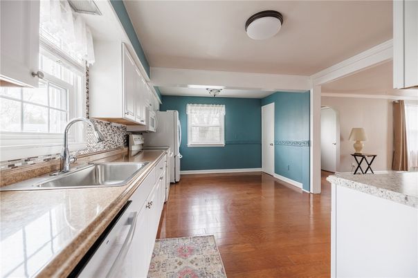 Interior, Kitchen, Wood Texture Flooring