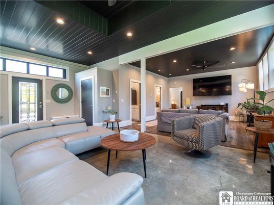 Interior, Living room, Recessed Lighting