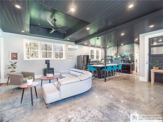 Interior, Kitchen, Living room, Recessed Lighting, Stainless Steel Appliances