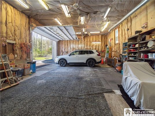 Garage, Interior, Wooden Walls