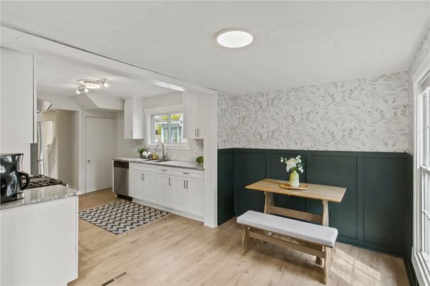 Interior, Kitchen, Wood Texture Flooring