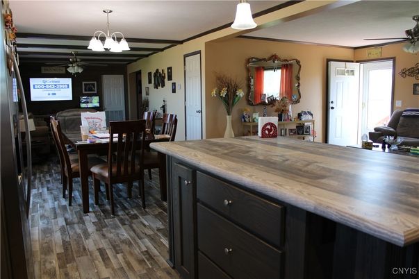 Dining room, Interior, Wood Texture Flooring