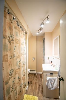 Bathroom, Interior, Wood Texture Flooring
