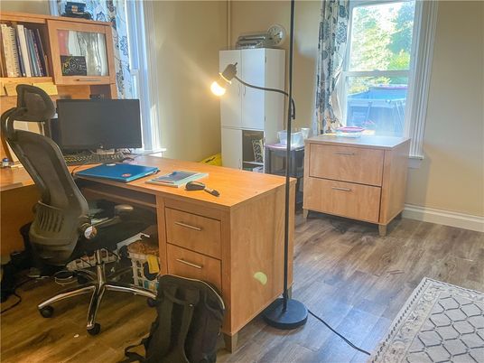Home Office, Interior, Wood Texture Flooring