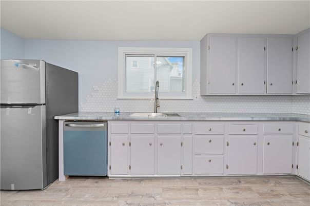 Interior, Kitchen, Wood Texture Flooring
