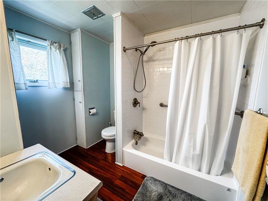 Bathroom, Interior, Wood Texture Flooring