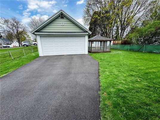 Backyard, Detached Garage, Exterior