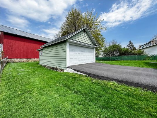 Backyard, Detached Garage, Exterior