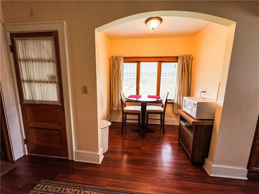 Dining room, Interior, Wood Texture Flooring
