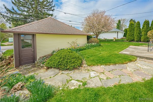 Backyard, Detached Garage, Exterior