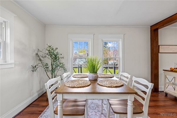 Dining room, Interior, Wood Texture Flooring