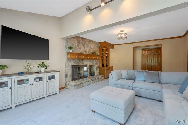 Fireplace, Interior, Living room, Stone Walls