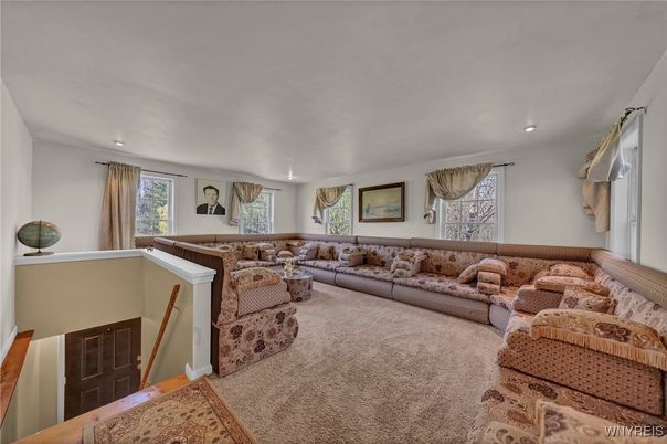 Interior, Living room, Recessed Lighting