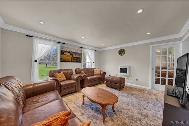 Interior, Living room, Recessed Lighting