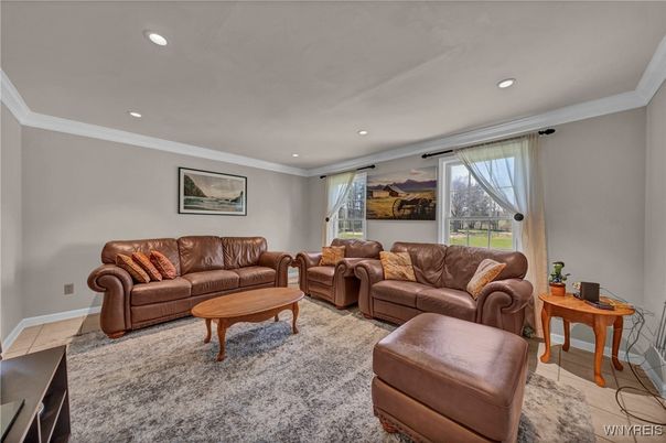 Interior, Living room, Recessed Lighting